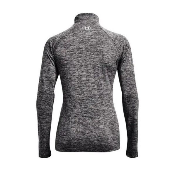 UNDER ARMOUR Women ½ Zip Top UA Tech Twist BLACK/GREY XS NEW - Picture 5 of 9